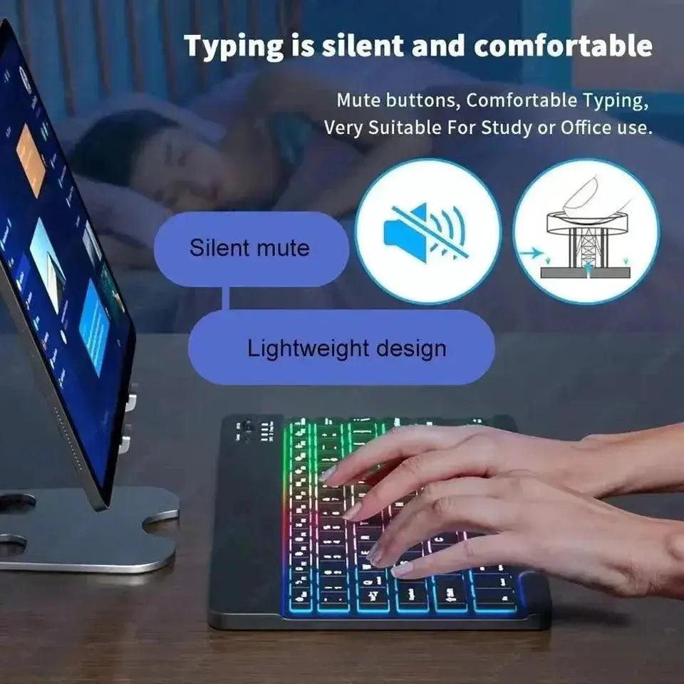 Backlit Bluetooth Keyboard and Mouse Combo for Efficiency