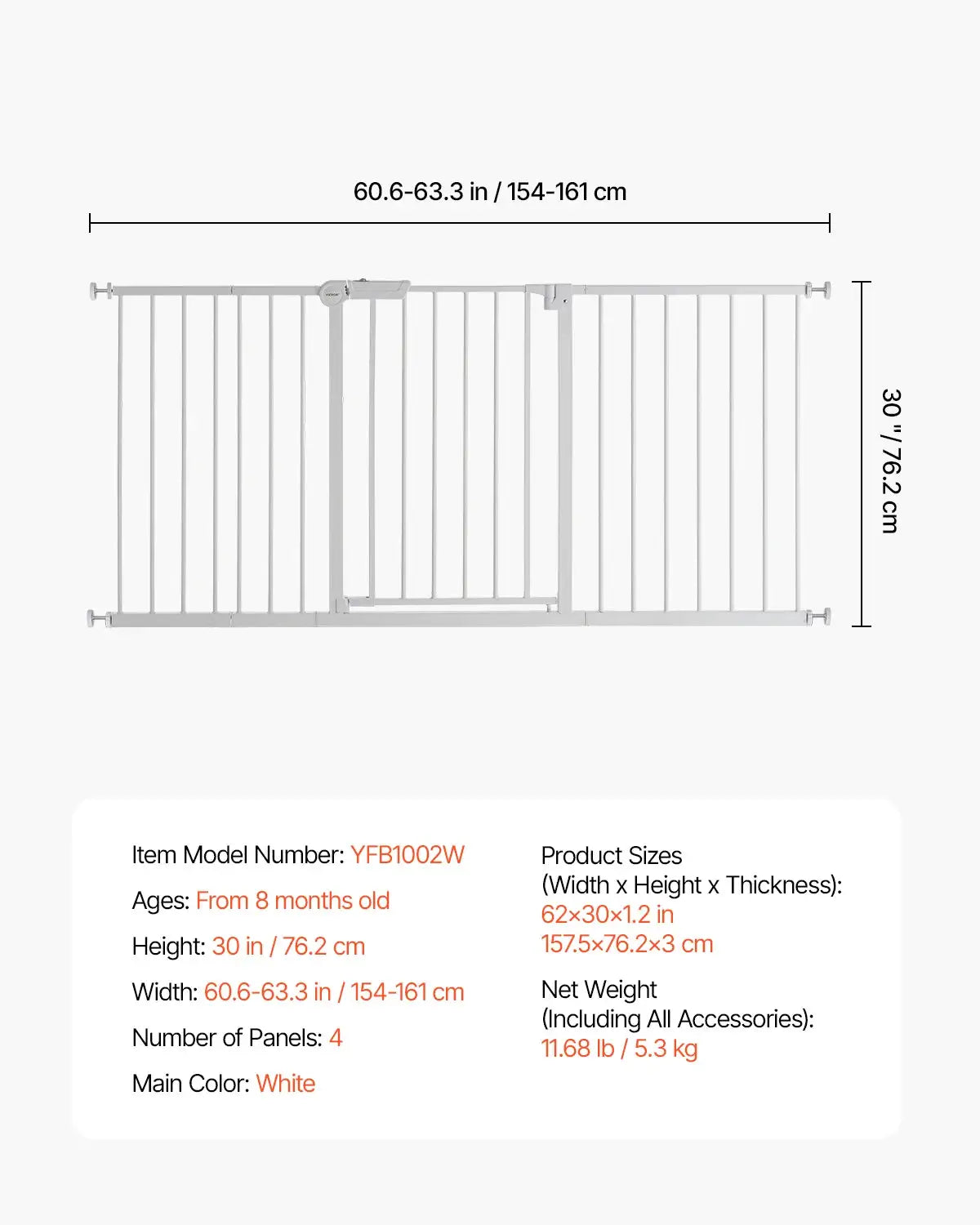 No Drill Pressure Mount Pet Gate — product image 8