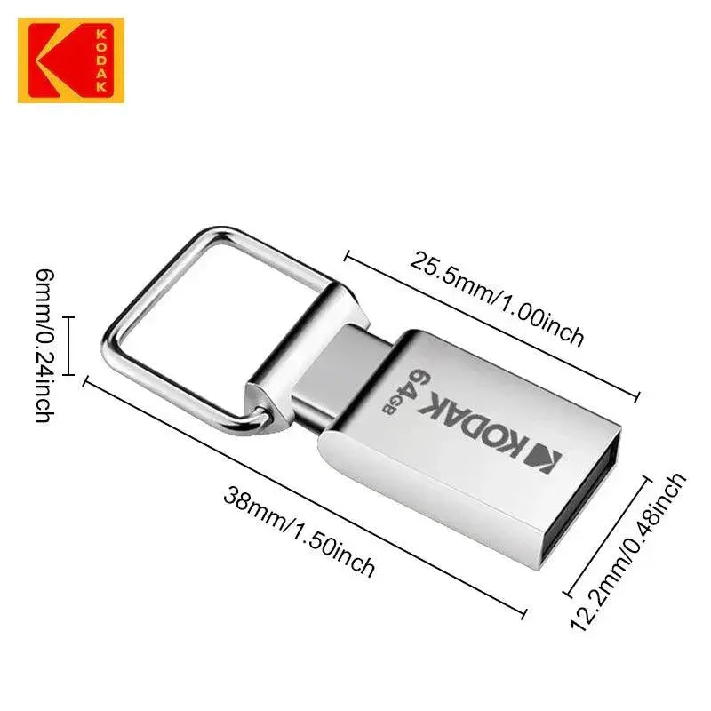 Kodak Super Mini Metal USB Flash Drive 64GB High Speed