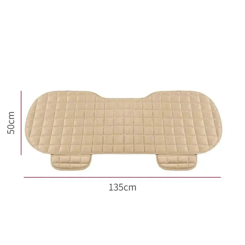 Front And Rear Car Seat Cover Flocking Cloth Non Slip Winter