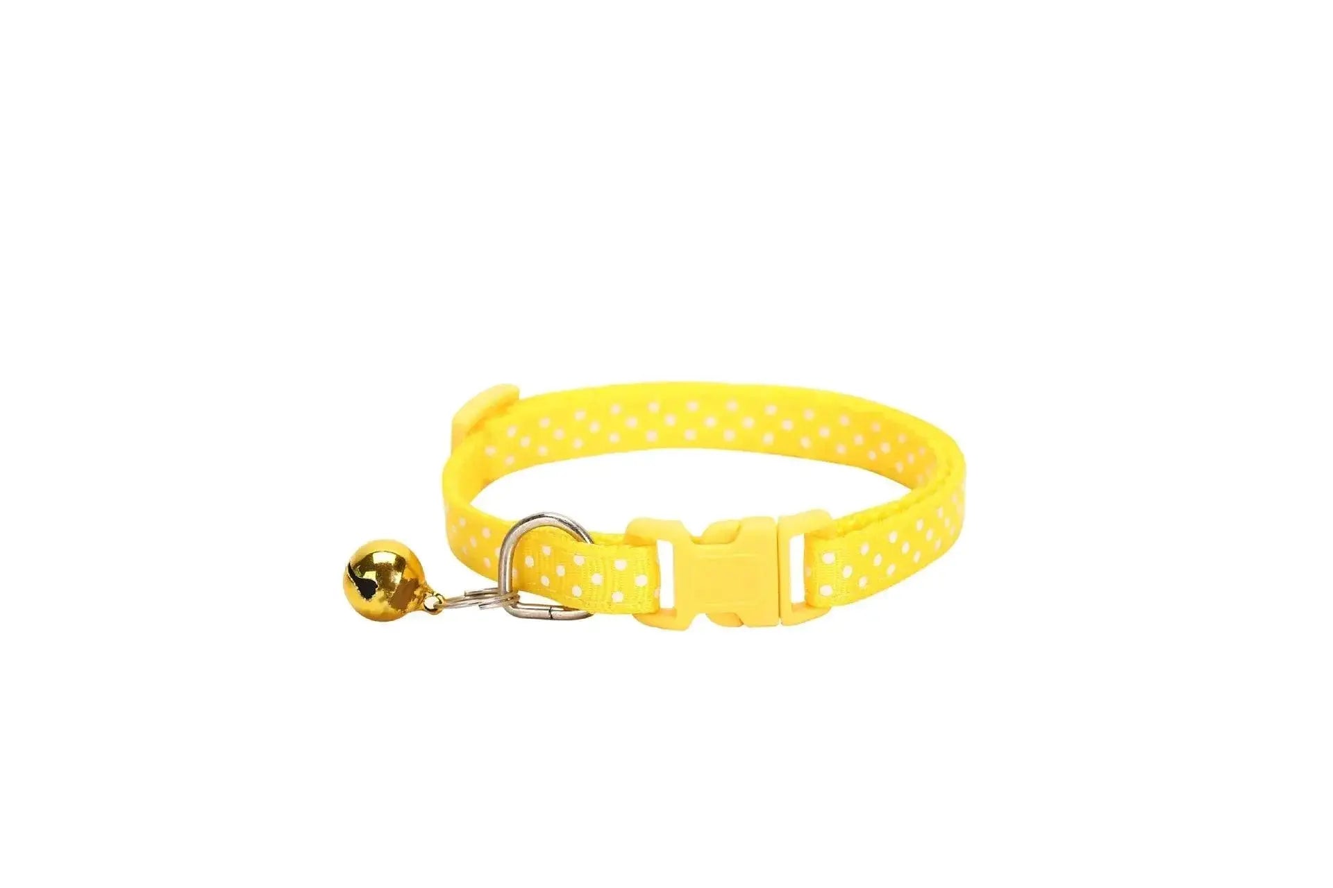 Reflective Pet Collar With Bell Dot Design For Style
