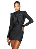 Polished Turtleneck Dress for Women