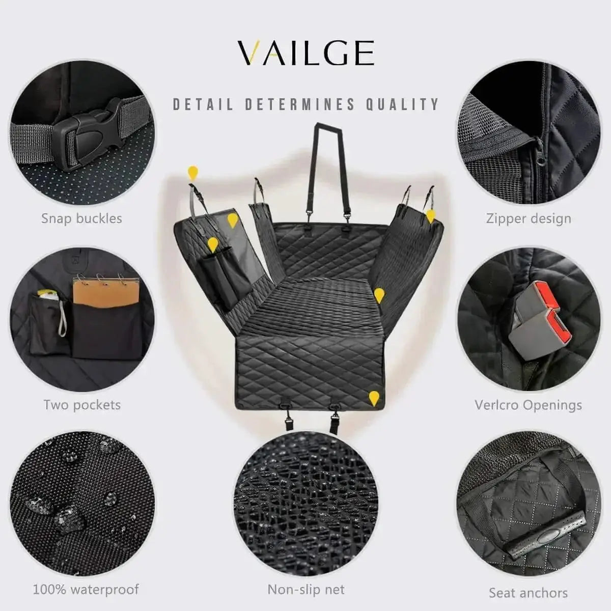 Waterproof Dog Car Seat Cover Mattresses For Travel Pets