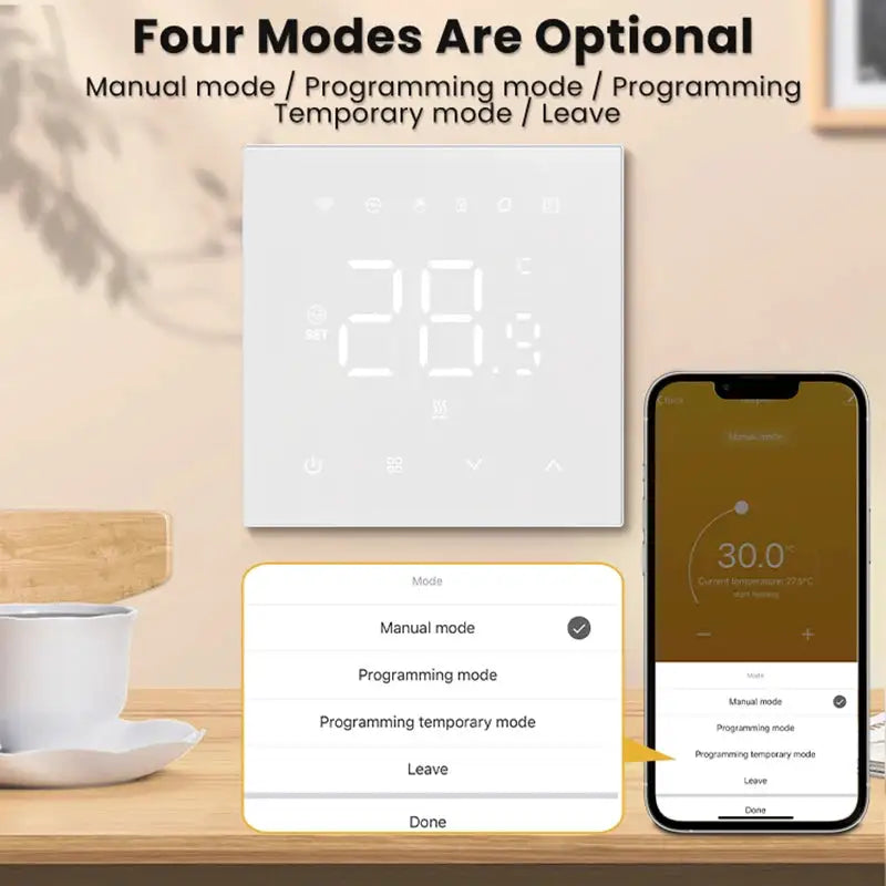 AVATTO WiFi Smart Thermostat，Electric Heating Water Gas Boiler Temperature Controller Works With Tuya Google Home Alexa Alice