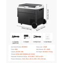 SucceBuy Volt Car Refrigerator Car Fridge Portable Electric