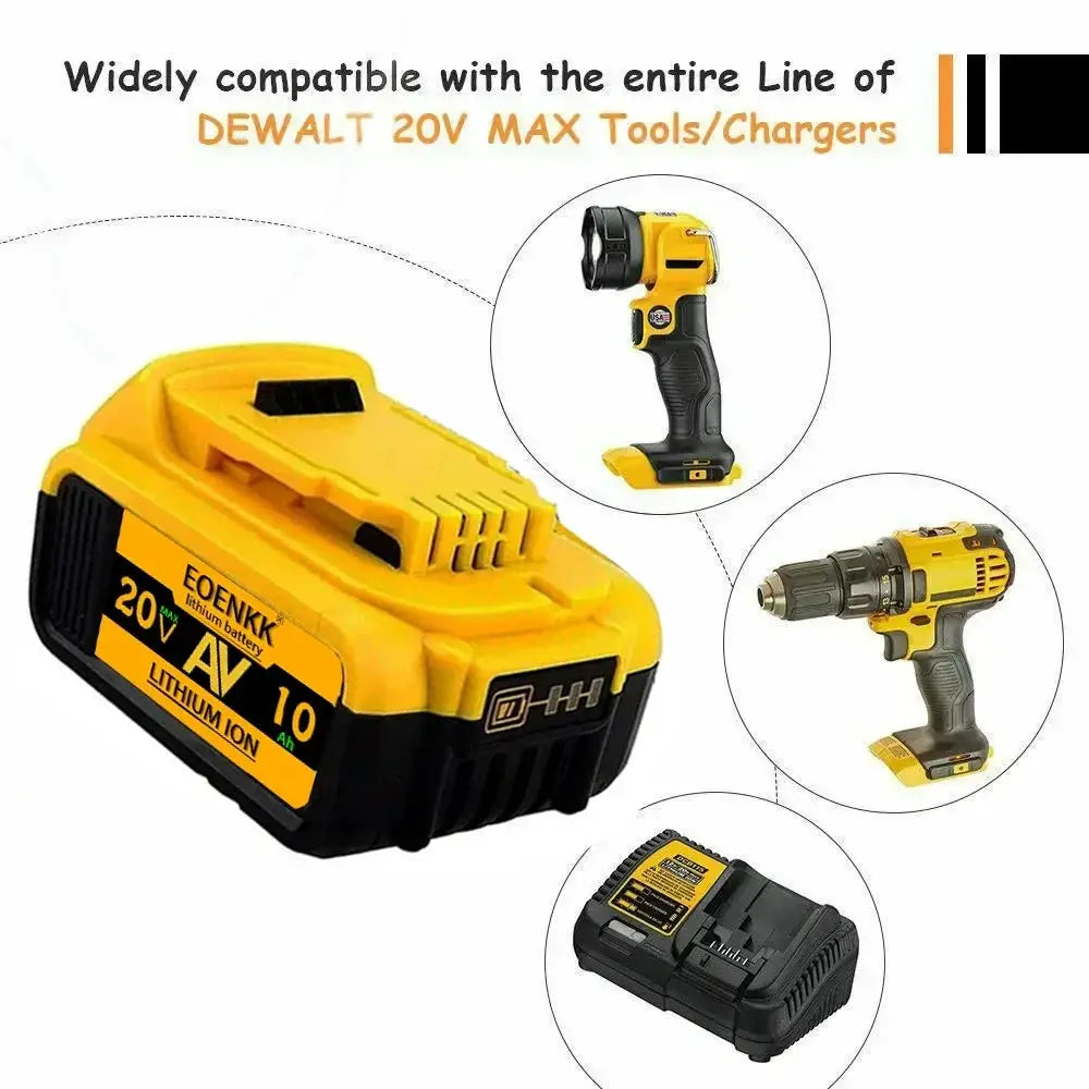 20V Lithium Replacement Battery For 18V Tools 10Ah 15Ah