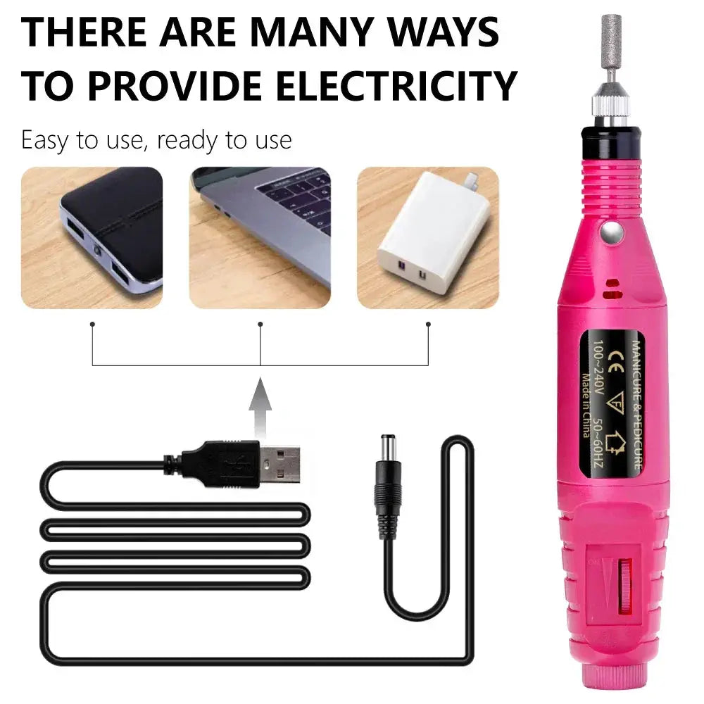 LULAA Portable Electric Nail Drill Machine for Manicure