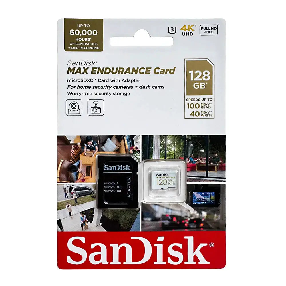 SanDisk MAX ENDURANCE MicroSD Card 256GB 128GB 64GB 32GB Memory Card TF Card Full HD 4K for Home Security Cameras Dash Cams