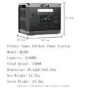 Portable Power Station 2400W LifePo4