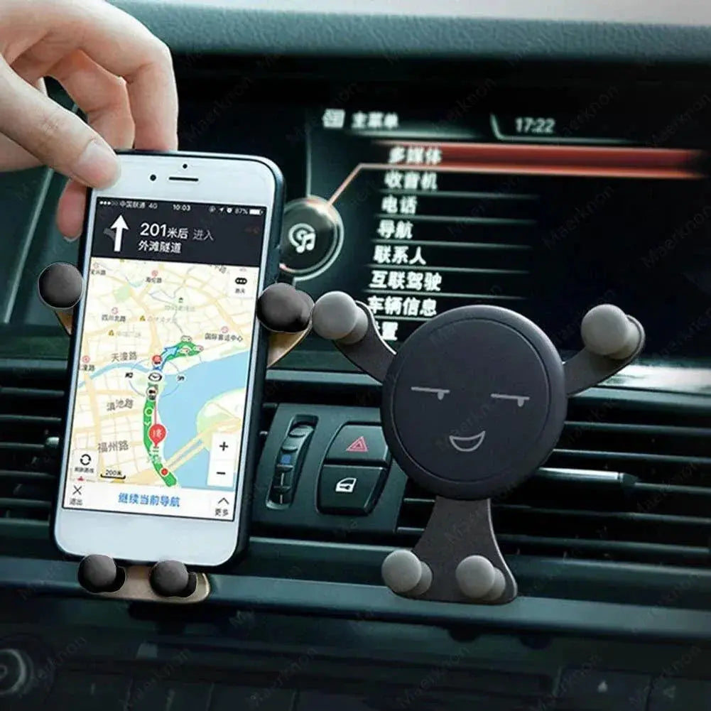 Universal Car Vent Smartphone Mount With Gravity Support