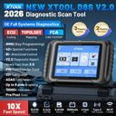 XTOOL D8S V2.0 Automotive Diagnostic Tool Online ECU Coding Topology Map Key Programming Car Scanner with 42+ Resets FCA CAN FD