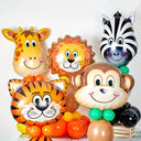 Jungle Safari Animals Foil Balloons Set for Wild Parties