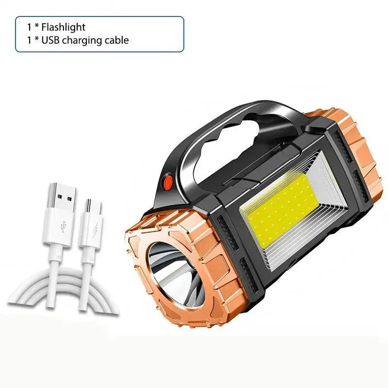 Rechargeable LED Flashlight For Outdoor Adventures Camping