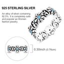 Sterling Silver Ring Sparking Zirconium
