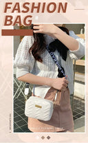 Wave Embroidery Square Bag for Everyday