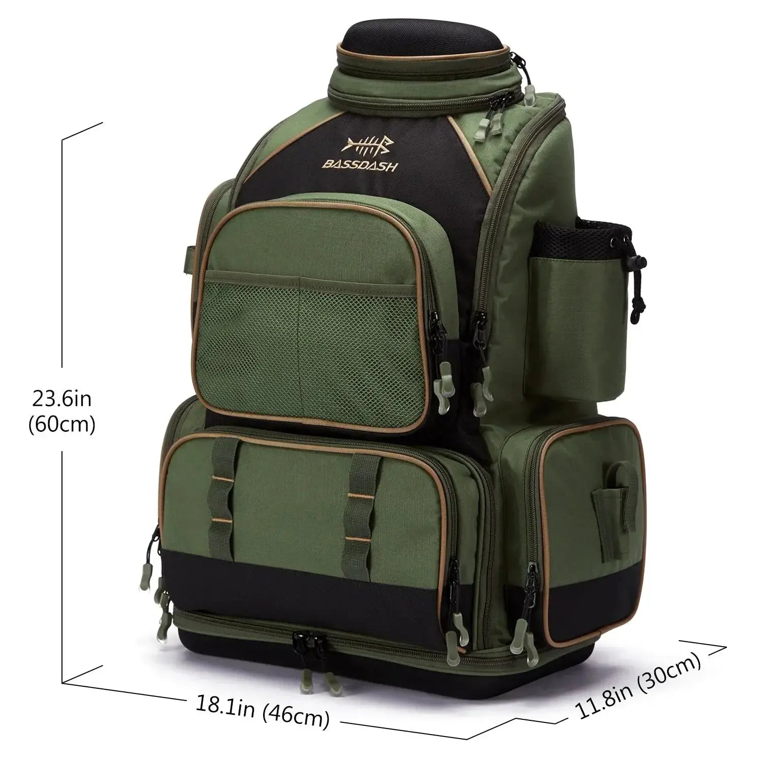 Bassdash Multifunctional Fishing Tackle Backpack Soft Box