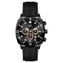 Ice Blue Chronograph Leather Watch
