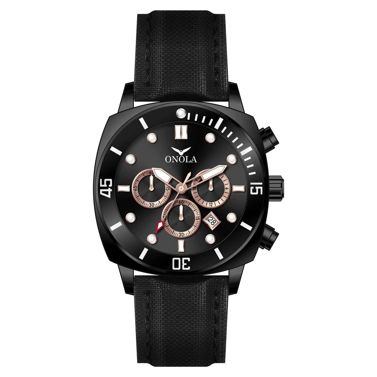 Ice Blue Chronograph Leather Watch — product image 8