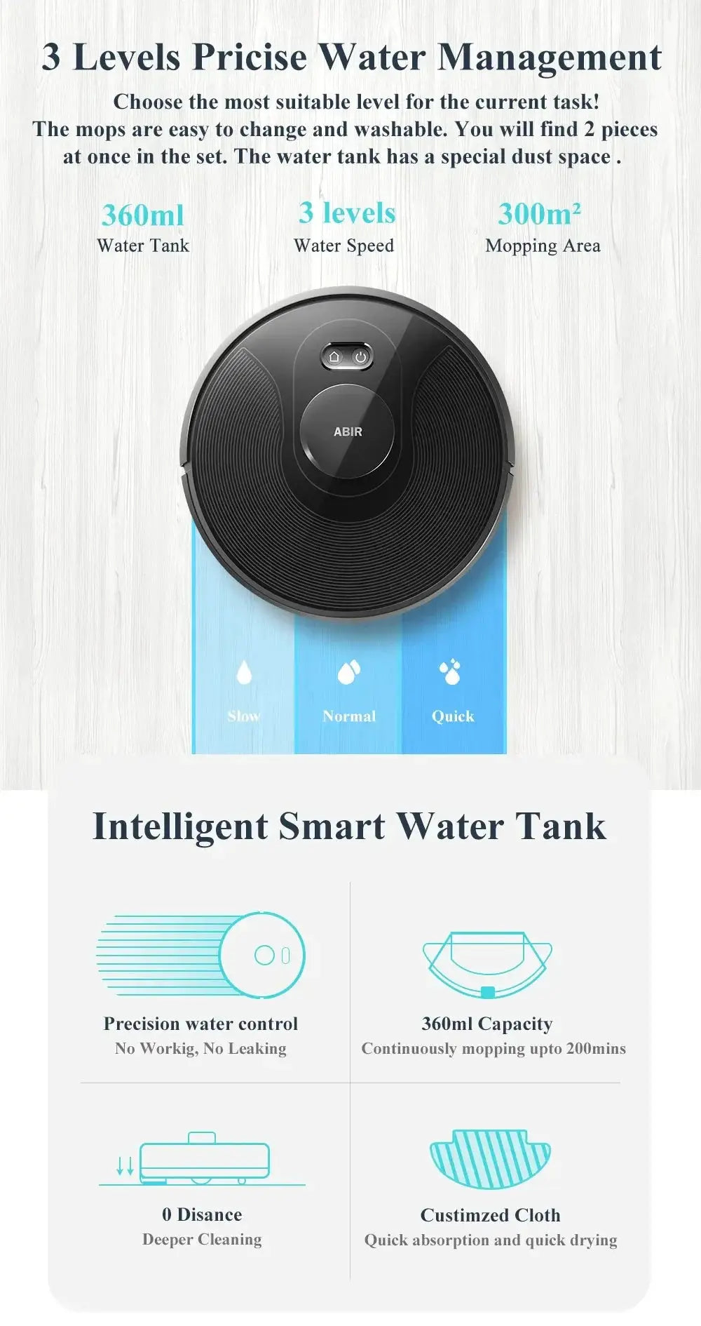 Abir X8Pro Robotic Vacuum Cleaner 4000Pa Suction Power - OurLum.com
