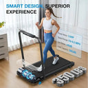Portable Incline Treadmill Cardio 320 Lb Foldable Voice Control
