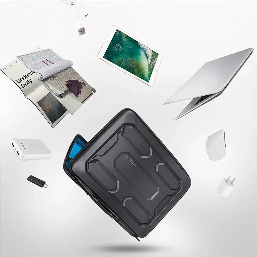 Shockproof Waterproof Laptop Sleeve With PU Leather Design