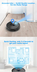 High End Model ABIR X8 Robot Vacuum UV Cleaner Tank