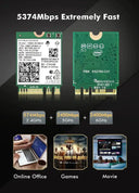 WiFi 6E Card for Desktops Gaming Boost