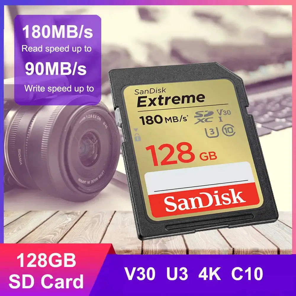 SanDisk SD Card - High Speed For Camera - SD-XVA-128GB United States product image