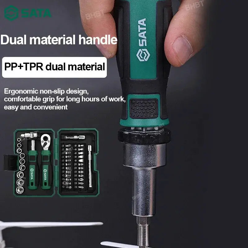 SATA 38 In 1 Portable Tool Set Ratchet Wrench Screwdriver