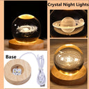 Night Light Milky Way Galaxy Crystal Ball LED Decor