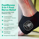 12 modes and 36 gears Heated Ankle Foot Massager - Rechargeable EMS Muscle Stimulator With Red Light For Deep Pain Relief