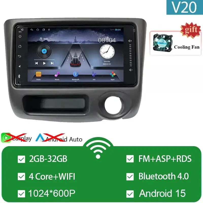 Autoradio Car Radio For Toyota Vitz XP10 Yaris Platz Echo 1999-2005 Multimedia Player Video Carplay Android Auto BT No 2din DVD