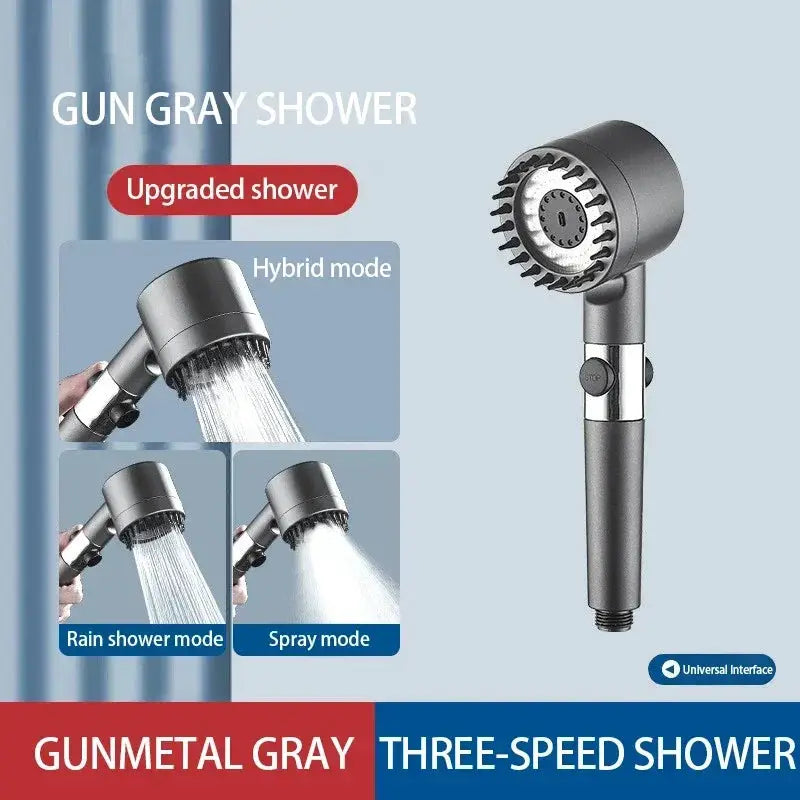 High Pressure Filter Shower Head 3 Mode Adjustable Spray - OurLum.com