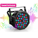 4 Pack 36 LED RGB Stage Uplights Rechargeable