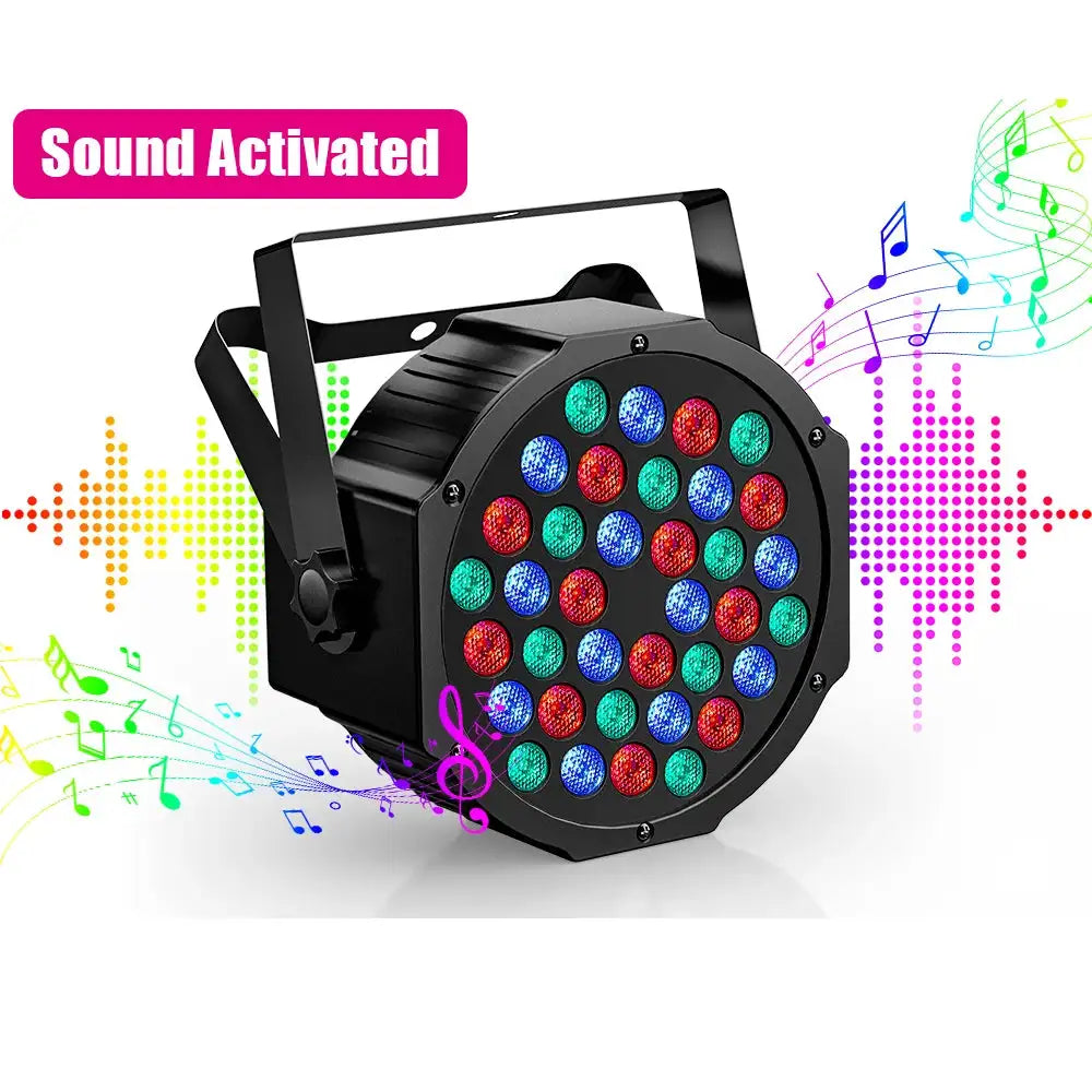 U'King 4PCS 36LED Par Light DMX512 RGB LED Uplights Battery Powered Uplighting Rechargeable Stage Light for DJ Disco KTV Party