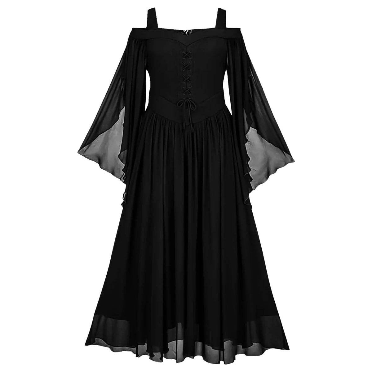 Medieval Cold Shoulder Corset Dress