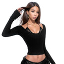 Lace Halter Top For Women Flattering Fit