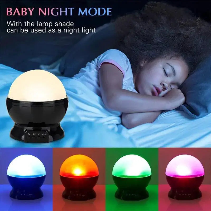 Serene Moon and Star Projector Lamp for Relaxing Home Decor