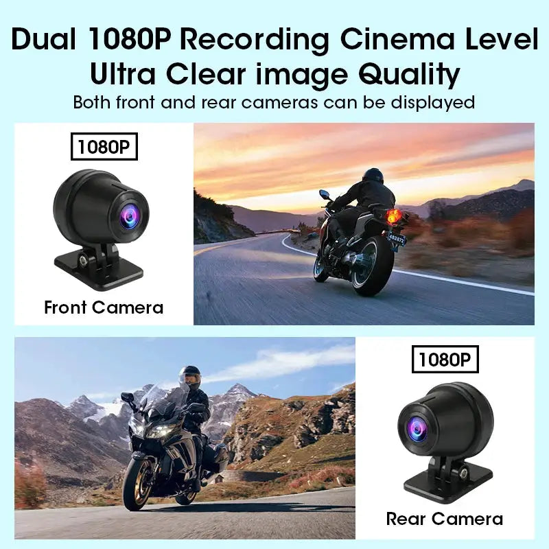Jansite Portable 6.25" Motorcycle GPS Navigation Wireless Carplay Android Auto DVR Drive Recorder Moto Monitor IPX7 Waterproof