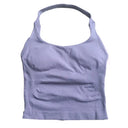 Breathable Gym Top Women Seamless Strappy Tank Bra