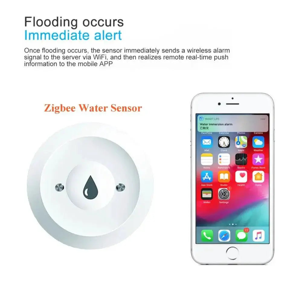 Zigbee Smart Water Leak Detector for Home Protection