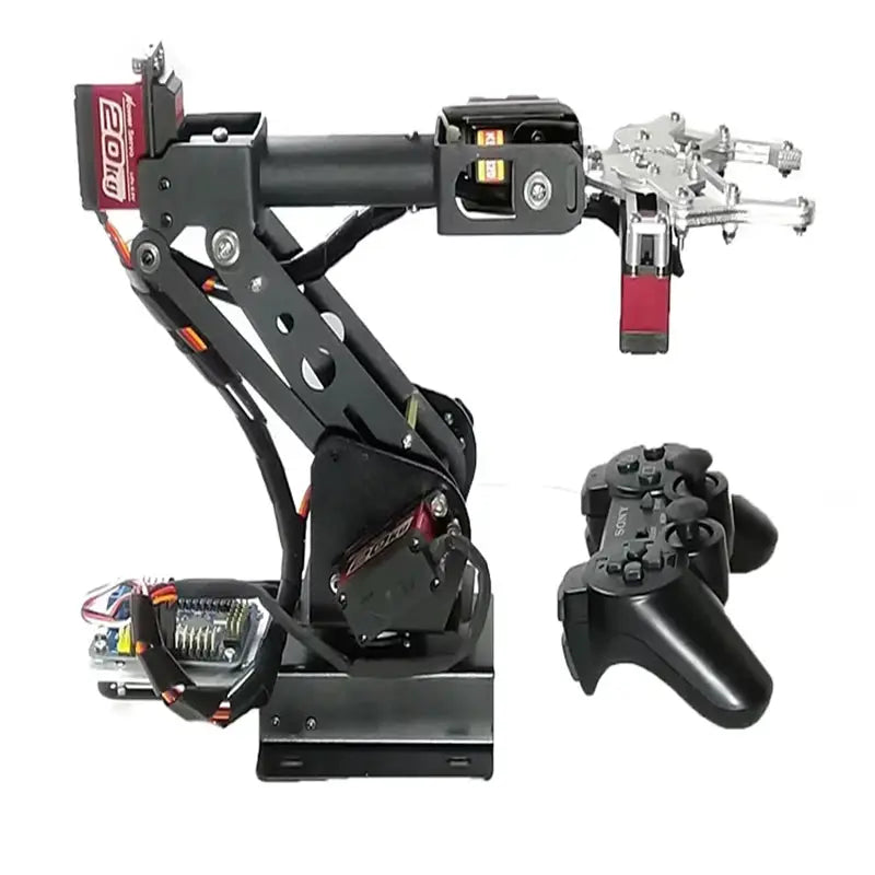 PS2 Control 6 DOF Robotic Arm Gripper Claw For Arduino STEAM DIY Manipulator