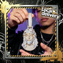 Iced Out Jesus Head Pendant