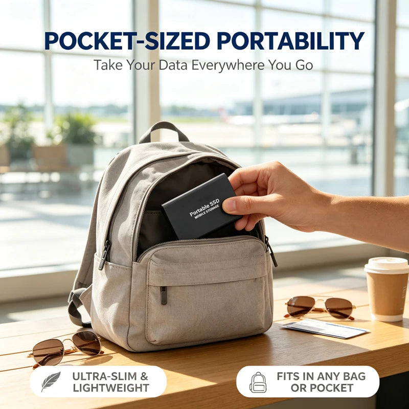 Portable Laptop External SSD Drive