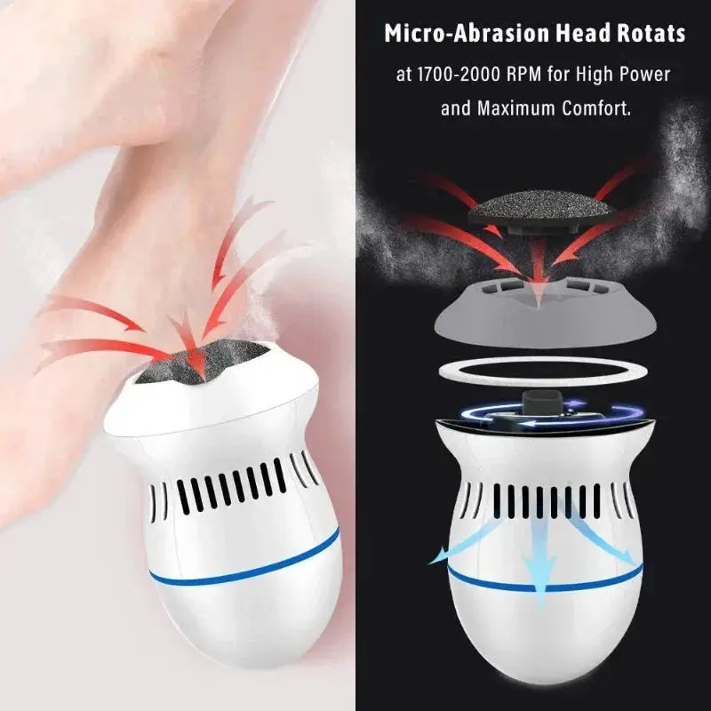 Rechargeable Electric Foot File For Pedicure And Skin Care