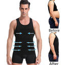 Men's Slimming Compression Corset Vest for Tummy Control