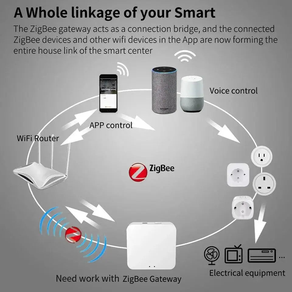 SIXWGH Zigbee Smart EU Plug Ultimate Smart Home Socket