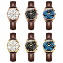 Olevs Womens Leather Casual Watch