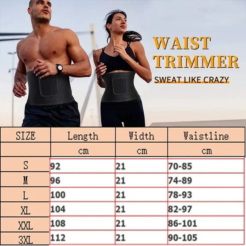 Aiithuug Unisex Waist Trainer Corset Slimming Belt For Gym