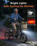 Sturdy 3 Wheel Electric Trike For Adults